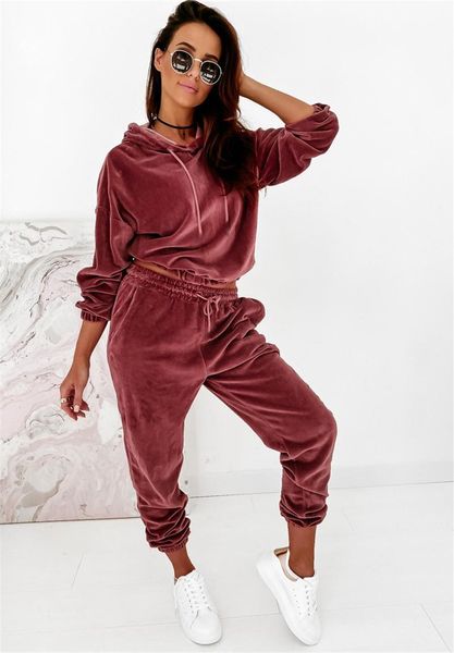 2021 women spring fall 2 pieces solid color long sleeve hooded pullover+ long pants suit red camel, Gray
2021 women spring fall 2 pieces solid color long sleeve hooded pullover+ long pants suit red camel, Gray