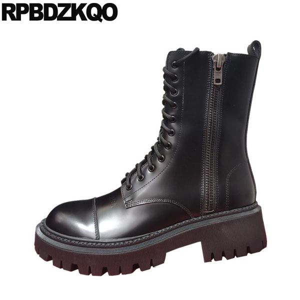 black chunky round toe women white platform boots army winter genuine leather lace up shoes patent combat ankle british
black chunky round toe women white platform boots army winter genuine leather lace up shoes patent combat ankle british