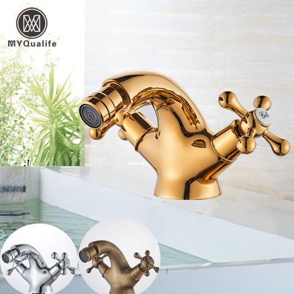 myqualife gold bidet basin faucet dual handles water bathroom sink brass single hole deck mounted water mixer tap1
myqualife gold bidet basin faucet dual handles water bathroom sink brass single hole deck mounted water mixer tap1