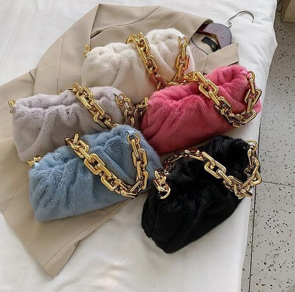 thick chain handbag lady noble shoulder bag fur fashion clouds bag crossbody soft women bags
thick chain handbag lady noble shoulder bag fur fashion clouds bag crossbody soft women bags