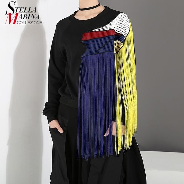 new korean style woman autumn winter black casual pullovers sweatshirt with fringes ladies casual unique sweatshirts 3961 201106
new korean style woman autumn winter black casual pullovers sweatshirt with fringes ladies casual unique sweatshirts 3961 201106