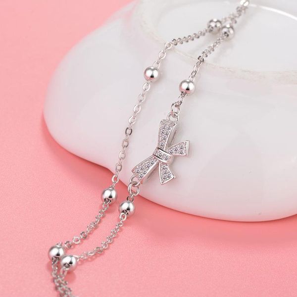 anklets ysh 100% 925 sterling silver round beads bow anklet 2021 women fashion diy jewelry mother's day gifts sell, Red;blue
anklets ysh 100% 925 sterling silver round beads bow anklet 2021 women fashion diy jewelry mother's day gifts sell, Red;blue
