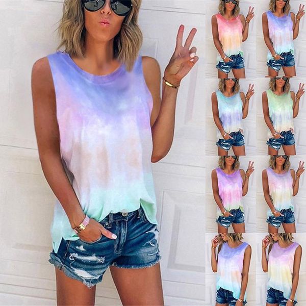 plus size s 5xl tank tie dye women summer vest 2021 casual o neck sleeveless gradient tank loose womens street, White
plus size s 5xl tank tie dye women summer vest 2021 casual o neck sleeveless gradient tank loose womens street, White
