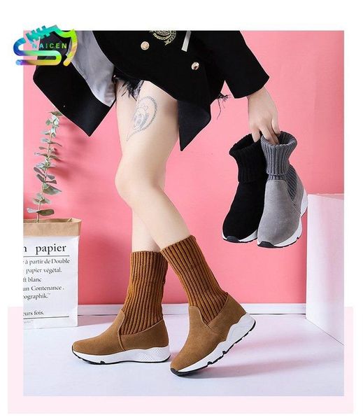 naicen women snow boots flock stretch sock breathable platform plush fur booties suede warm shoes women winter boots sneaker, Black
naicen women snow boots flock stretch sock breathable platform plush fur booties suede warm shoes women winter boots sneaker, Black