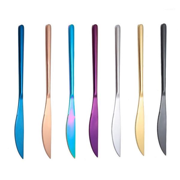 high-grade stainless steel korean knife thickened golden cutlery western steak knife knives beef cutting household tableware1
high-grade stainless steel korean knife thickened golden cutlery western steak knife knives beef cutting household tableware1