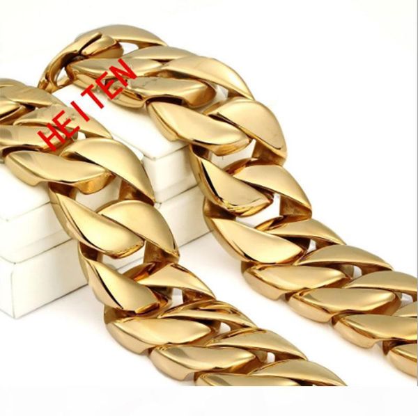 luxury mens 316l stainless steel heiten 32mm 23mm width16"-28" hip hop heavy cuban gold chain fashion heiten jewelry( 28" *3, Silver
luxury mens 316l stainless steel heiten 32mm 23mm width16"-28" hip hop heavy cuban gold chain fashion heiten jewelry( 28" *3, Silver