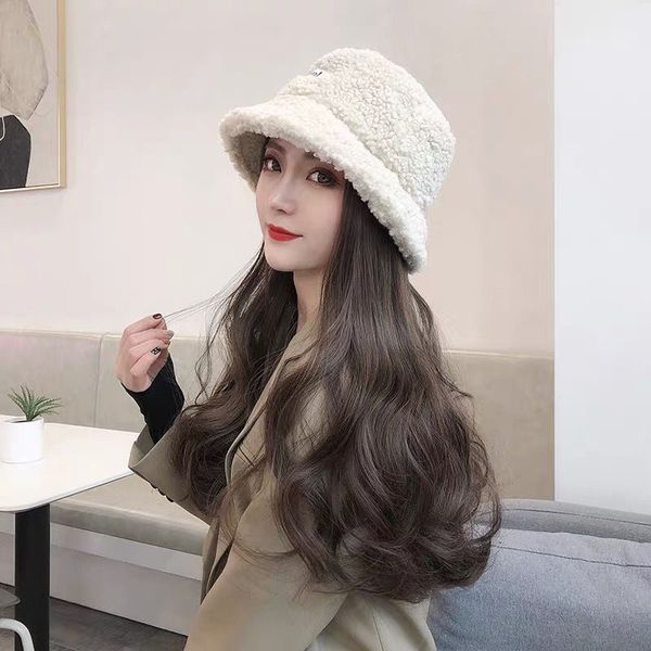 hooded wig, long hair, wholesale lamb hair, fisherman's hat, wig cover, wig, autumn and winter water corrugated wig cap, Black
hooded wig, long hair, wholesale lamb hair, fisherman's hat, wig cover, wig, autumn and winter water corrugated wig cap, Black