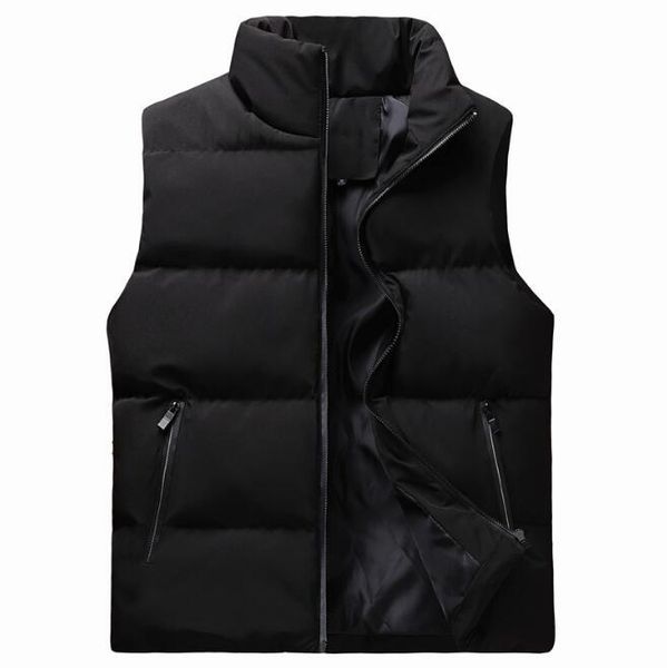 men's down & parkas vest cotton-padded jacket trendy slim short sleeveless with stand collar, Black
men's down & parkas vest cotton-padded jacket trendy slim short sleeveless with stand collar, Black