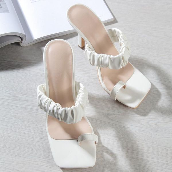 summer women high heels slippers square toe white heels slides outdoor flip flops party shoes zapatillas mujer plus size43, Black
summer women high heels slippers square toe white heels slides outdoor flip flops party shoes zapatillas mujer plus size43, Black