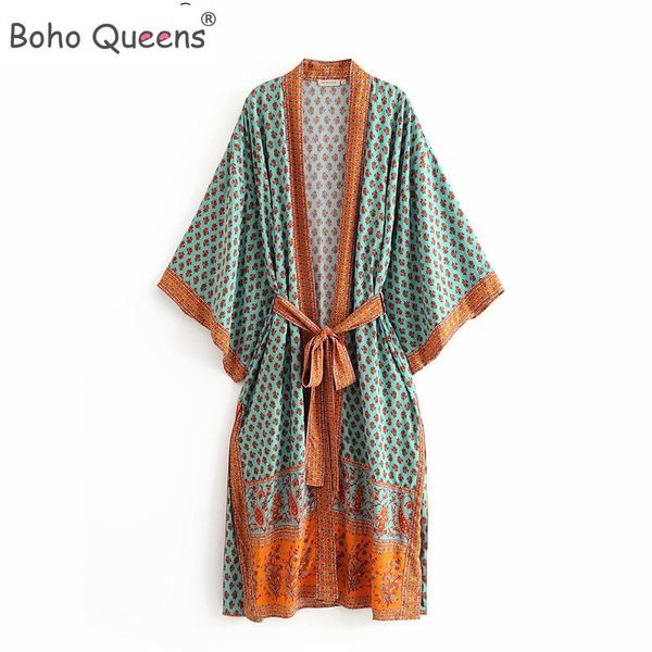 boho 2020 vintage peacock print sashes kimono robe women bohemian v neck batwing sleeves ladies blouses maxi, White
boho 2020 vintage peacock print sashes kimono robe women bohemian v neck batwing sleeves ladies blouses maxi, White