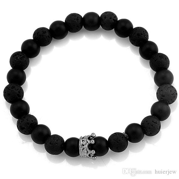 bracelet lava men women black white for couple bangles jewelry bead bracelet, Golden;silver 
bracelet lava men women black white for couple bangles jewelry bead bracelet, Golden;silver