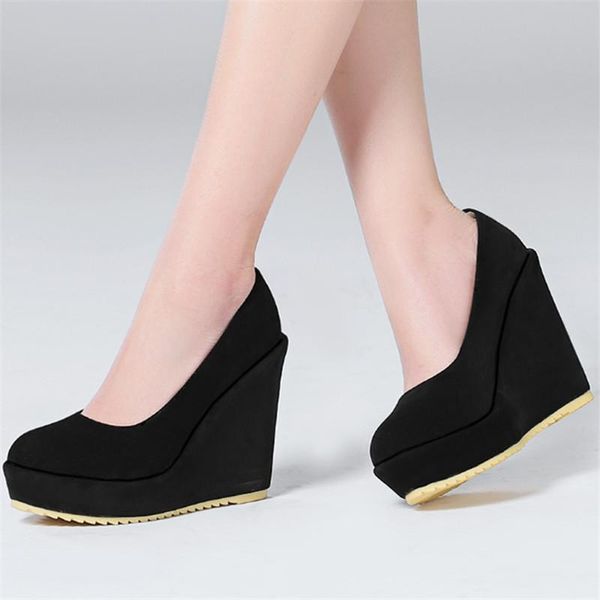 agodor black wedges shoes for women platform high heels pumps slip on office work party shoes woman big size
agodor black wedges shoes for women platform high heels pumps slip on office work party shoes woman big size