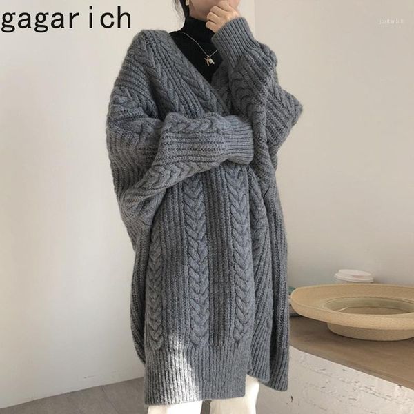 gagarich women thick sweater korean chic autumn winter loose pattern warm long knitted cardigan fashion casual 1, White
gagarich women thick sweater korean chic autumn winter loose pattern warm long knitted cardigan fashion casual 1, White