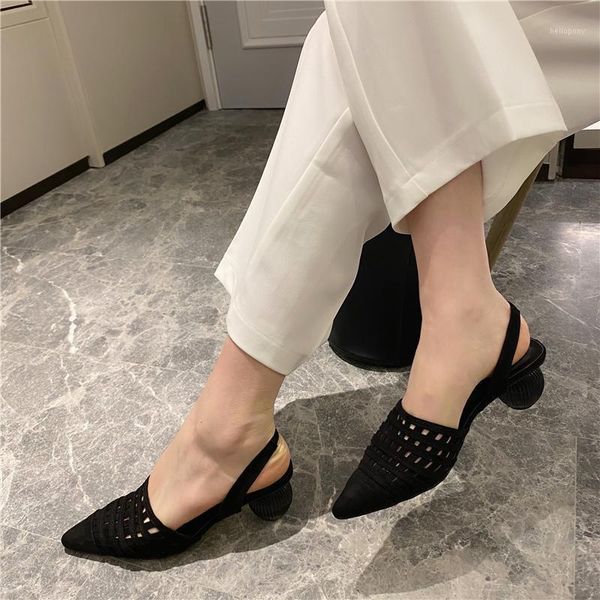 2021 summer women sandals pointed toe hollow shoes round high heels back strap sandals pumps elegant dress pumps size 35-401, Black
2021 summer women sandals pointed toe hollow shoes round high heels back strap sandals pumps elegant dress pumps size 35-401, Black