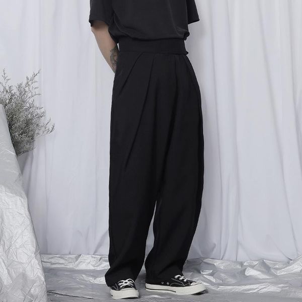 men's pants male casual floor dragging spring and summer 2021 thin hairstylist fashion loose wide leg, Black
men's pants male casual floor dragging spring and summer 2021 thin hairstylist fashion loose wide leg, Black