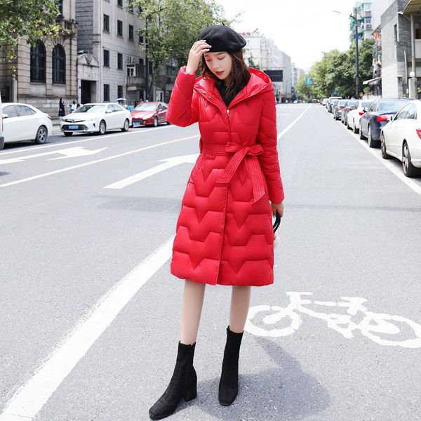 2021 new female winter jacket new down cotton coats thin korean fashion red knee long length with hood parkas 5suc, Black
2021 new female winter jacket new down cotton coats thin korean fashion red knee long length with hood parkas 5suc, Black
