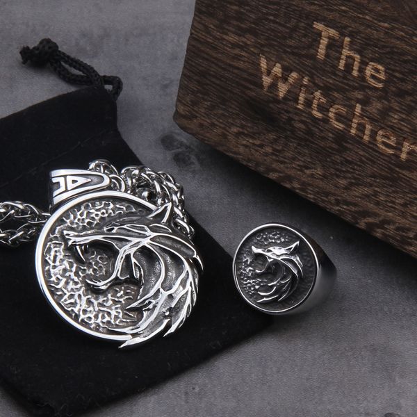 the wizard wolf head pendant necklace for geralt with a the wild hunt 3 figure tv, Silver
the wizard wolf head pendant necklace for geralt with a the wild hunt 3 figure tv, Silver