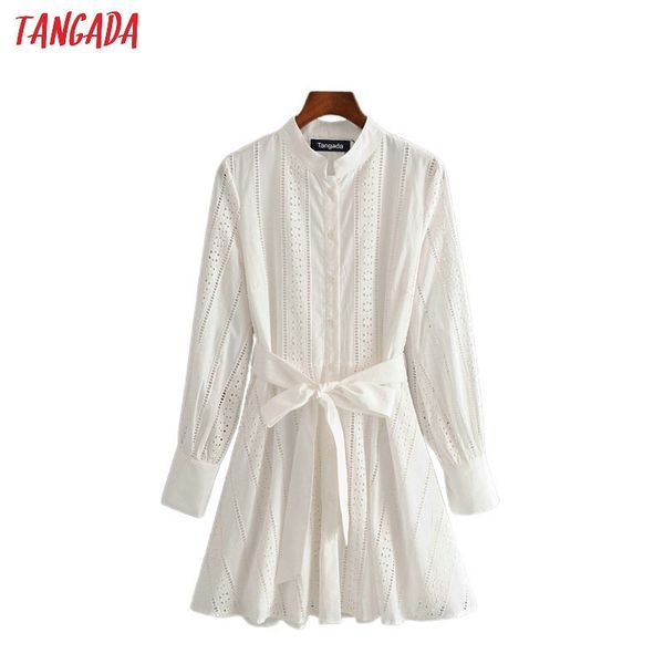 tangada women white embroidery shirt dress with slash long sleeve new females mini dresses vestidos 3h104 t200604, Black;gray
tangada women white embroidery shirt dress with slash long sleeve new females mini dresses vestidos 3h104 t200604, Black;gray