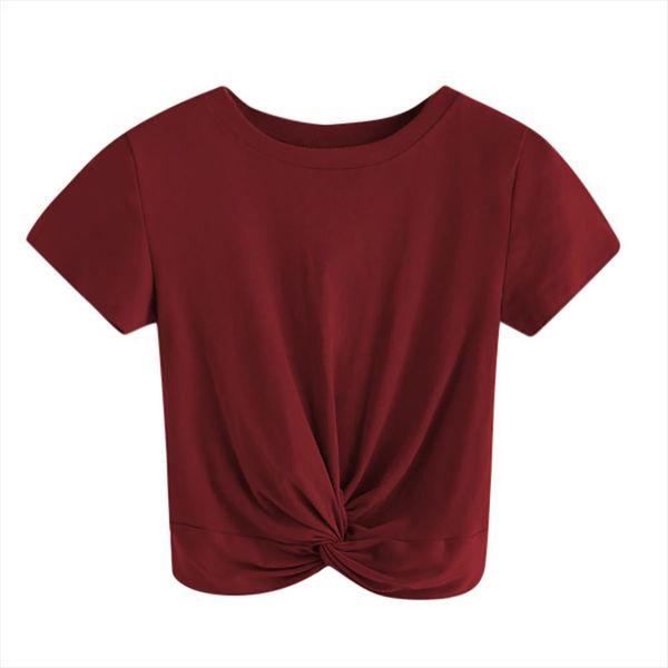женщины футболка casual solid o образным вырезом с коротким рукавом twist передняя crop tee tops camisetas mujer 35, White
женщины футболка casual solid o образным вырезом с коротким рукавом twist передняя crop tee tops camisetas mujer 35, White