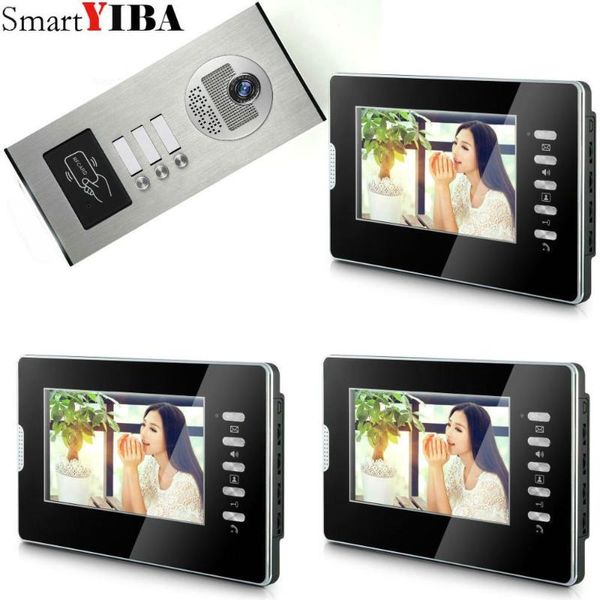video door phones smartyiba 7inch 2 to 12 units building home security intercom system apartment household lcd visual doorphone+rfid camera
video door phones smartyiba 7inch 2 to 12 units building home security intercom system apartment household lcd visual doorphone+rfid camera
