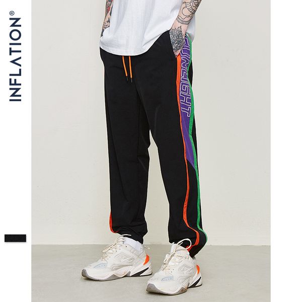 inflation colour block tracksuit elastic waist male pants gym joggers sweatpants drawstring streetwear hip hop pants lj201221, Black
inflation colour block tracksuit elastic waist male pants gym joggers sweatpants drawstring streetwear hip hop pants lj201221, Black
