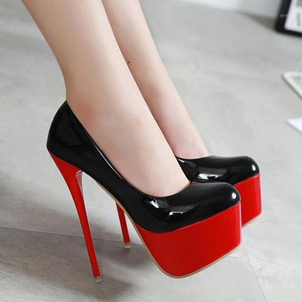 dress shoes fashion patent leather high heels platform woman ultra pumps women party wedding sexy1, Black
dress shoes fashion patent leather high heels platform woman ultra pumps women party wedding sexy1, Black