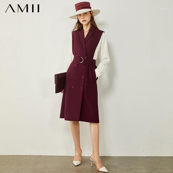 amii minimalism autumn women's dress fashion olstyle spliced lapel double breasted causal chiffon dress for women 120407071, Black;gray
amii minimalism autumn women's dress fashion olstyle spliced lapel double breasted causal chiffon dress for women 120407071, Black;gray