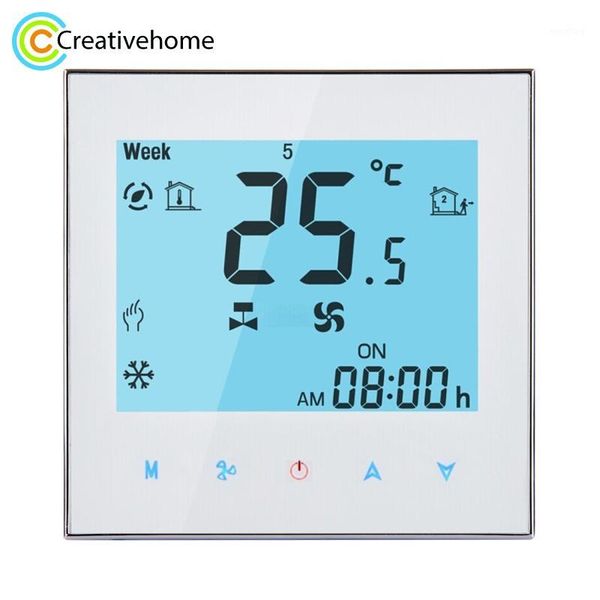 wifi control weekly programming fan coil room thermostat ac 110-240v 2a smart central air conditioning temperature controller1
wifi control weekly programming fan coil room thermostat ac 110-240v 2a smart central air conditioning temperature controller1