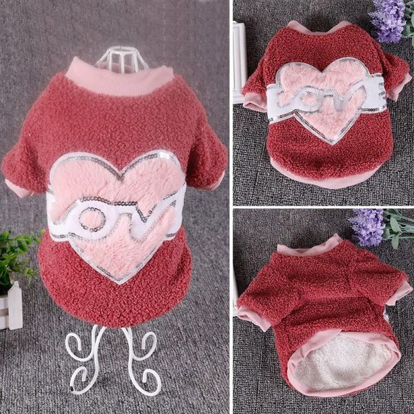 pet autumn and winter fleece warm 2-legged clothes thickening costume small dogs cold-weather love heart shirt lt1
pet autumn and winter fleece warm 2-legged clothes thickening costume small dogs cold-weather love heart shirt lt1