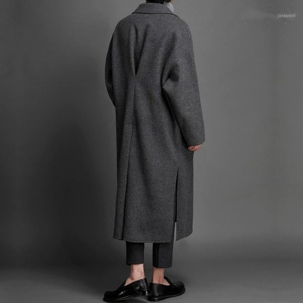 autumn winter korea's new cashmere overcoat men's long personality over-the-knee woolen overcoat casual loose woolen overcoat.1, Black
autumn winter korea's new cashmere overcoat men's long personality over-the-knee woolen overcoat casual loose woolen overcoat.1, Black