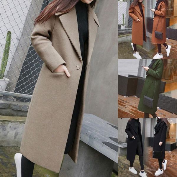 vintage outwear casual trench oversize coat jacket women work solid vintage winter office long sleeve button woolen jacket coat1, Black
vintage outwear casual trench oversize coat jacket women work solid vintage winter office long sleeve button woolen jacket coat1, Black