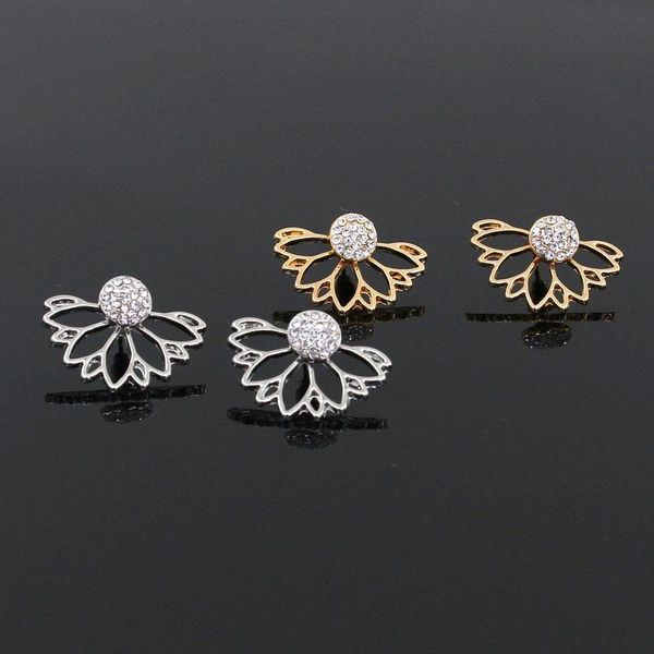 1pair fashion women's simple flower stud earrings ear ring jewelry accessories gift, Golden;silver
1pair fashion women's simple flower stud earrings ear ring jewelry accessories gift, Golden;silver