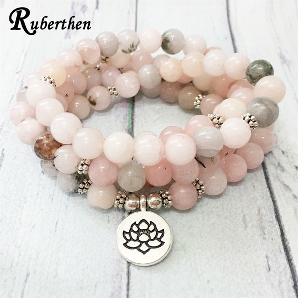 ruberthen new 108 mala bracelet for women natural stone lotus charm yoga bracelet healing the heart chakra jewelry y200730, Black
ruberthen new 108 mala bracelet for women natural stone lotus charm yoga bracelet healing the heart chakra jewelry y200730, Black