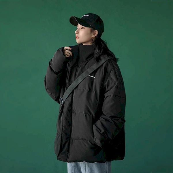 women's down & parkas bread clothes women retro hong kong style cotton students korean version loose bf solid color thick jacket ins, Black
women's down & parkas bread clothes women retro hong kong style cotton students korean version loose bf solid color thick jacket ins, Black