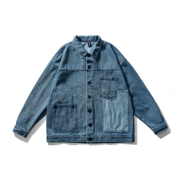 ancient fashion stitching loose casual national trend denim jacket men's couple top, Black;brown
ancient fashion stitching loose casual national trend denim jacket men's couple top, Black;brown