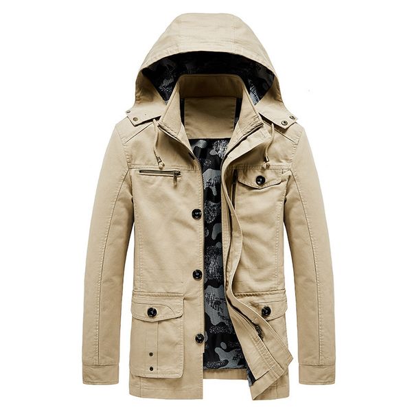 straight 2020 autumn thin loose casual medium length hooded windbreaker jacket for men, Black;brown
straight 2020 autumn thin loose casual medium length hooded windbreaker jacket for men, Black;brown