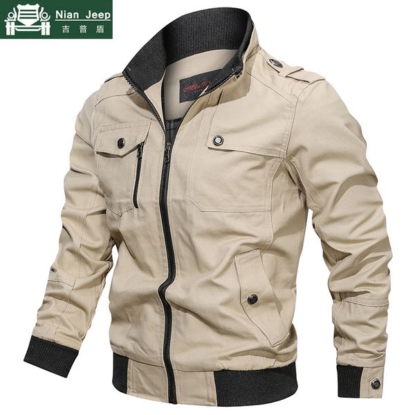 military jacket men casual cotton multi-pocket bomber jackets male spring autumn slim fit coat men windbreaker jaqueta masculina x1025, Black;brown
military jacket men casual cotton multi-pocket bomber jackets male spring autumn slim fit coat men windbreaker jaqueta masculina x1025, Black;brown