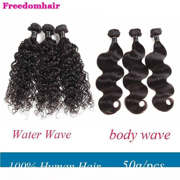 brazilian remy human hair weaves 50g pcs water wave virgin human hair bundles body wave peruvian indian malaysian remy human hair extensions, Black
brazilian remy human hair weaves 50g pcs water wave virgin human hair bundles body wave peruvian indian malaysian remy human hair extensions, Black