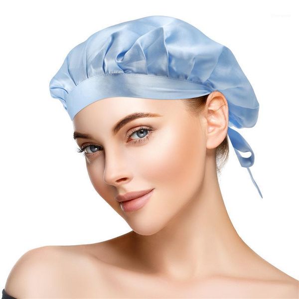 soft nightcap adjustable sleeping cap chemotherapy cap sleeping hat1