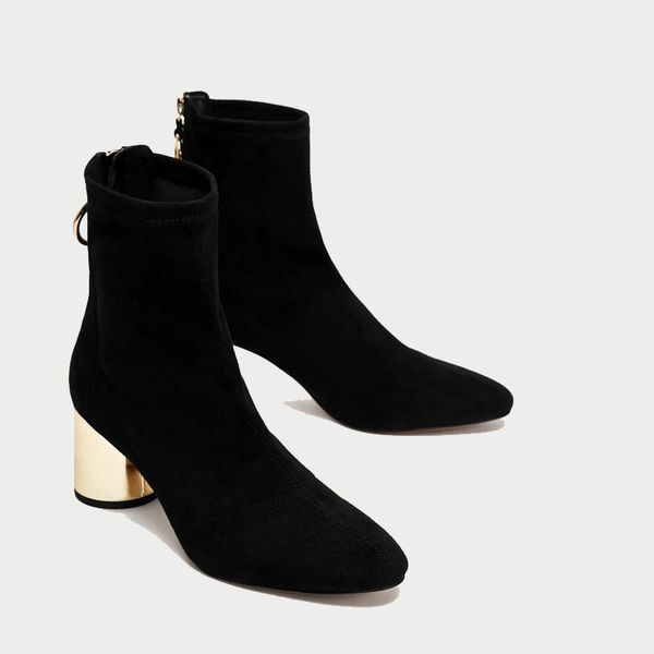 metal ring ankle boots for women 6 cm chunky high heels boots women faux suede ankle booties sock shoes woman, Black
metal ring ankle boots for women 6 cm chunky high heels boots women faux suede ankle booties sock shoes woman, Black