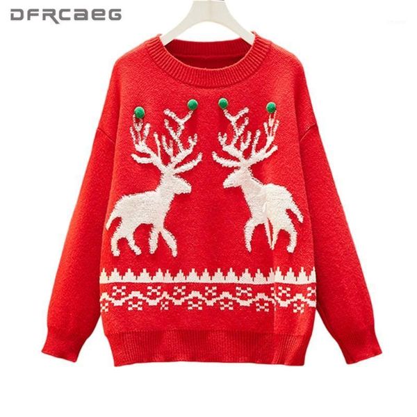 loose plus size thick pullovers sweater women 2021 winter long sleeve christmas clothes knitted sweaters blue red1, White;black
loose plus size thick pullovers sweater women 2021 winter long sleeve christmas clothes knitted sweaters blue red1, White;black