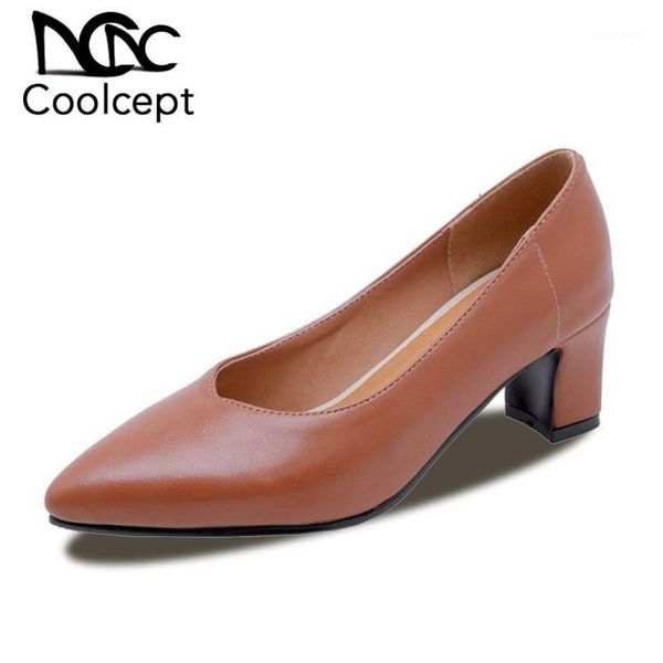 dress shoes coolcept woman pu leather plus size 30-43 pointed toe pumps square heels women autumn office daily party footwear1, Black
dress shoes coolcept woman pu leather plus size 30-43 pointed toe pumps square heels women autumn office daily party footwear1, Black