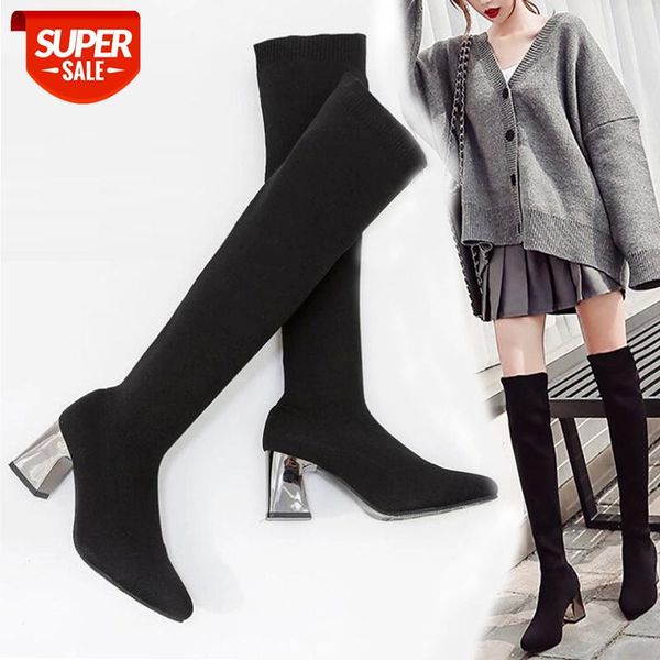 fashion women boots stretch pointed toe high heel female shoes winter slip-on over the knee high boots botas mujer invierno 2020 #hu3l, Black
fashion women boots stretch pointed toe high heel female shoes winter slip-on over the knee high boots botas mujer invierno 2020 #hu3l, Black