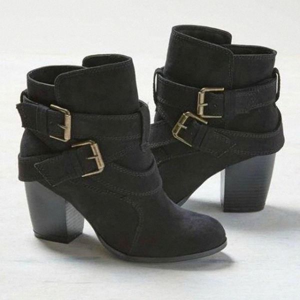 lucyever vintage double buckle autumn ankle boots for women 2020 plus size high heels boots woman casual rubber booties 35-42 #i21a, Black
lucyever vintage double buckle autumn ankle boots for women 2020 plus size high heels boots woman casual rubber booties 35-42 #i21a, Black
