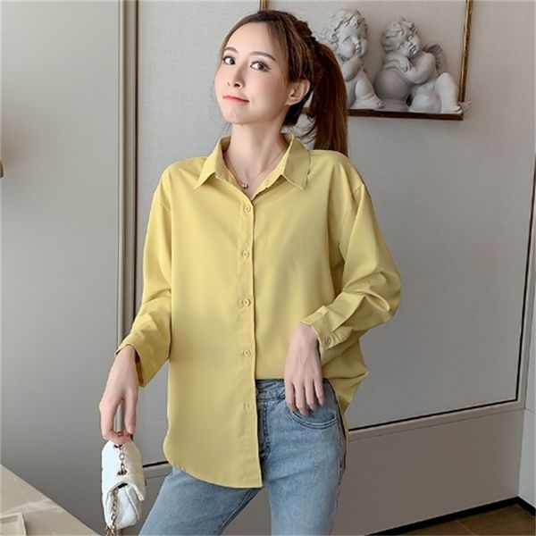 2021 new all-match back split design chiffon women fashion western style collar solid color long-sleeved shirt vfap, White
2021 new all-match back split design chiffon women fashion western style collar solid color long-sleeved shirt vfap, White