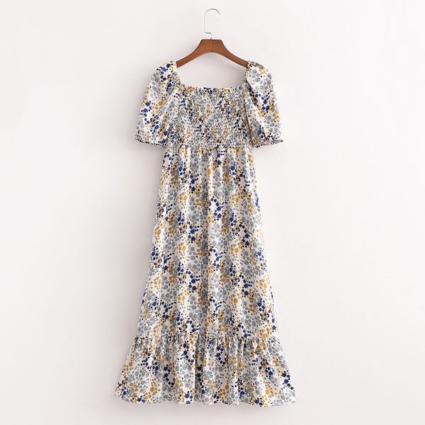 2021 new midi calf dresses womens square collar puff sleeve high street floral print clothing summer o2s0, Black;gray
2021 new midi calf dresses womens square collar puff sleeve high street floral print clothing summer o2s0, Black;gray