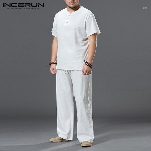 men's leisure sets vintage short sleeve round neck cotton t shirt drawstring pants mens solid color loose suits s-5xl incerun1, Gray
men's leisure sets vintage short sleeve round neck cotton t shirt drawstring pants mens solid color loose suits s-5xl incerun1, Gray