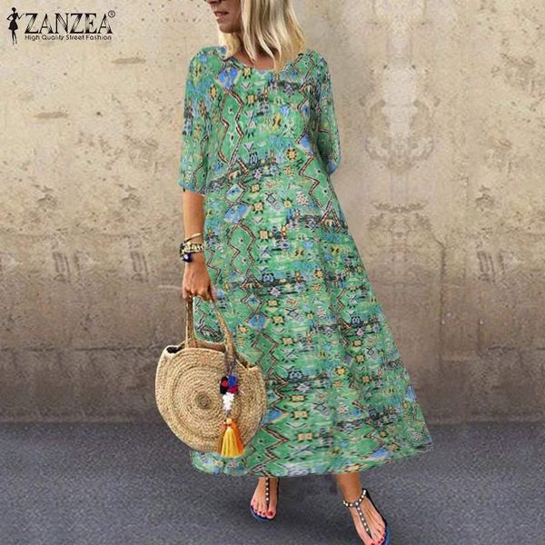 zanzea 2020 vintage printed dress women's autumn sundress casual 3/4 sleeve tunic vestidos female floral robe femme plus size, Black;gray
zanzea 2020 vintage printed dress women's autumn sundress casual 3/4 sleeve tunic vestidos female floral robe femme plus size, Black;gray