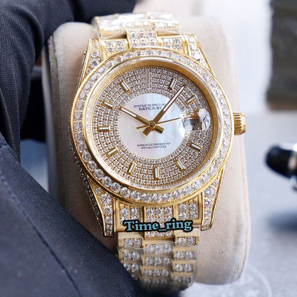 version 81338-74858 diamond dial rose gold diamond case 3255 automatic mechanical movement mens watch diamond band designer luxry watch, Slivery;brown
version 81338-74858 diamond dial rose gold diamond case 3255 automatic mechanical movement mens watch diamond band designer luxry watch, Slivery;brown