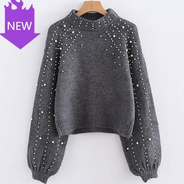pure autumn winter warm knit pull jumpers female clothes cashmere sweater pullover with pearls women1, White;black
pure autumn winter warm knit pull jumpers female clothes cashmere sweater pullover with pearls women1, White;black